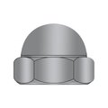 Newport Fasteners Low Crown Acorn Nut, 1/4"-20, Steel, Black Oxide, 0.338 in H, 2000 PK 111549